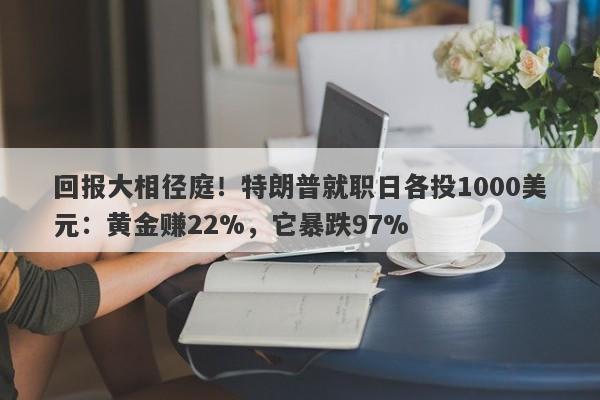 回报大相径庭！特朗普就职日各投1000美元：黄金赚22%，它暴跌97%