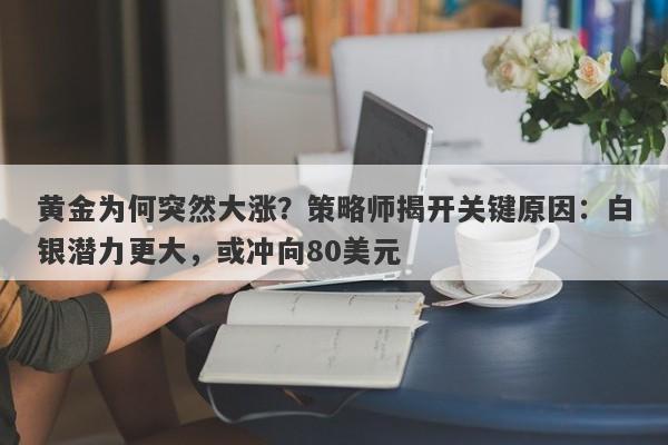 黄金为何突然大涨？策略师揭开关键原因：白银潜力更大，或冲向80美元