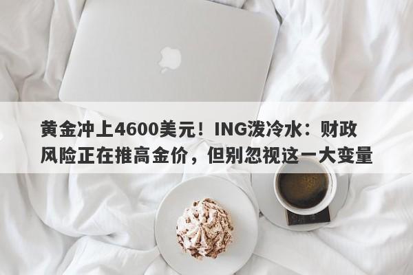 黄金冲上4600美元！ING泼冷水：财政风险正在推高金价，但别忽视这一大变量
