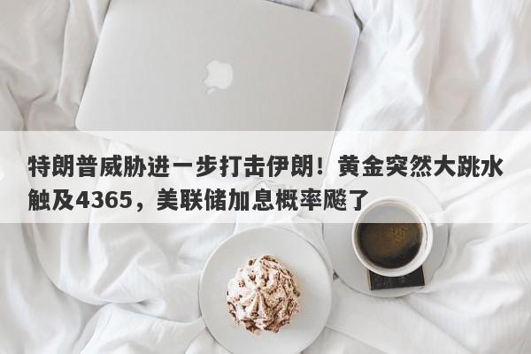 特朗普威胁进一步打击伊朗！黄金突然大跳水触及4365，美联储加息概率飚了