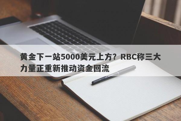 黄金下一站5000美元上方？RBC称三大力量正重新推动资金回流