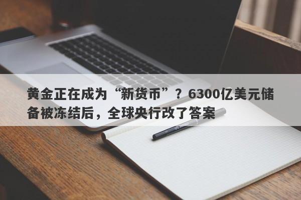 黄金正在成为“新货币”？6300亿美元储备被冻结后，全球央行改了答案