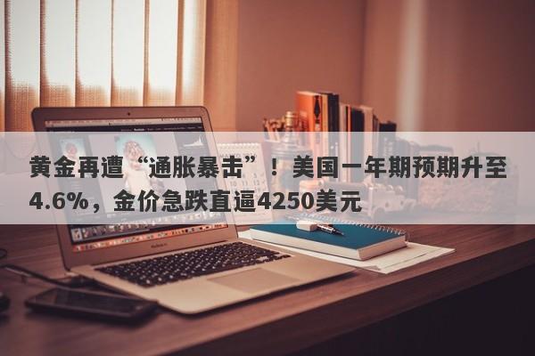 黄金再遭“通胀暴击”！美国一年期预期升至4.6%，金价急跌直逼4250美元