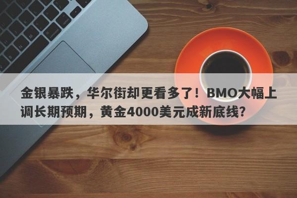 金银暴跌，华尔街却更看多了！BMO大幅上调长期预期，黄金4000美元成新底线？