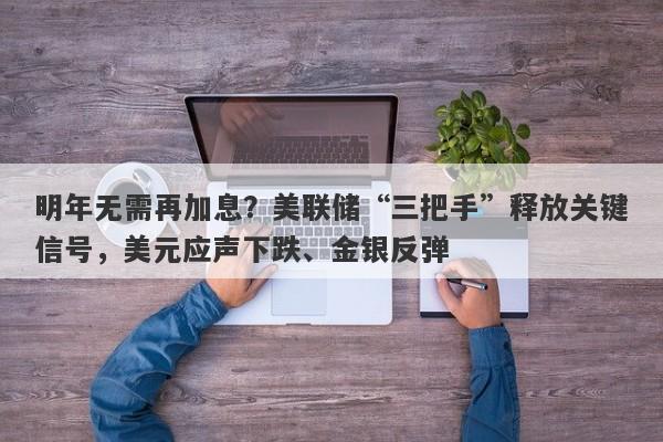 明年无需再加息？美联储“三把手”释放关键信号，美元应声下跌、金银反弹