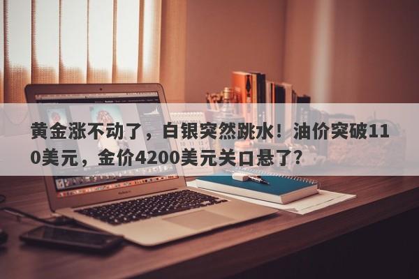 黄金涨不动了，白银突然跳水！油价突破110美元，金价4200美元关口悬了？